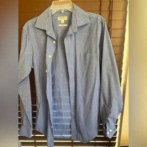Merona Navy Plaid Men's Shirt